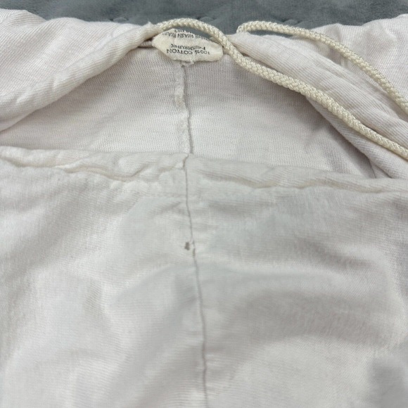 VINTAGE Lake Placid Shirt Men XL Single Stitch White Long Sleeve Hooded Pullover - Picture 12 of 13